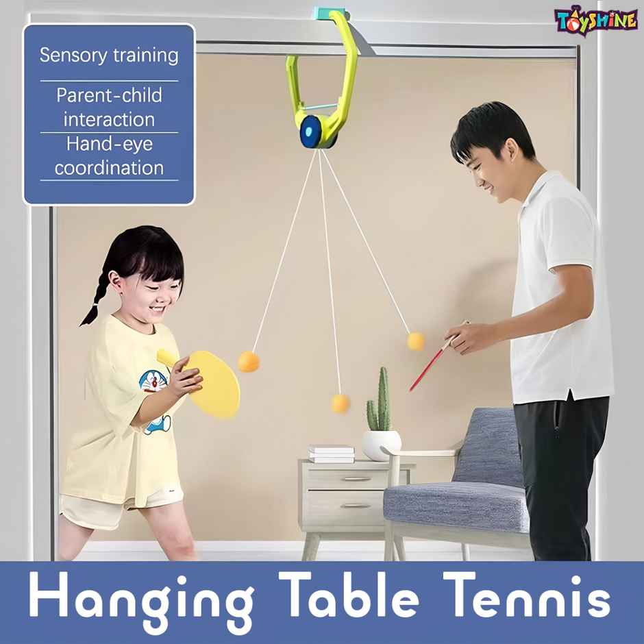 Toyshine Portable Indoor Hanging Table Tennis Adjustable Training Device