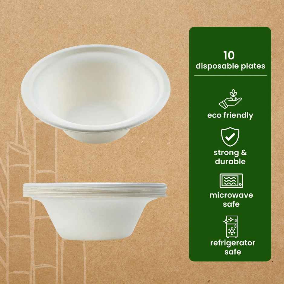 Round Disposable Bowl | 350 ml | Practical and Handy | Tempware