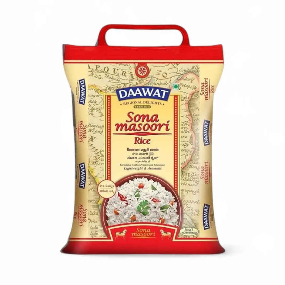 Daawat Premium Sona Masuri Rice | Medium Grain
