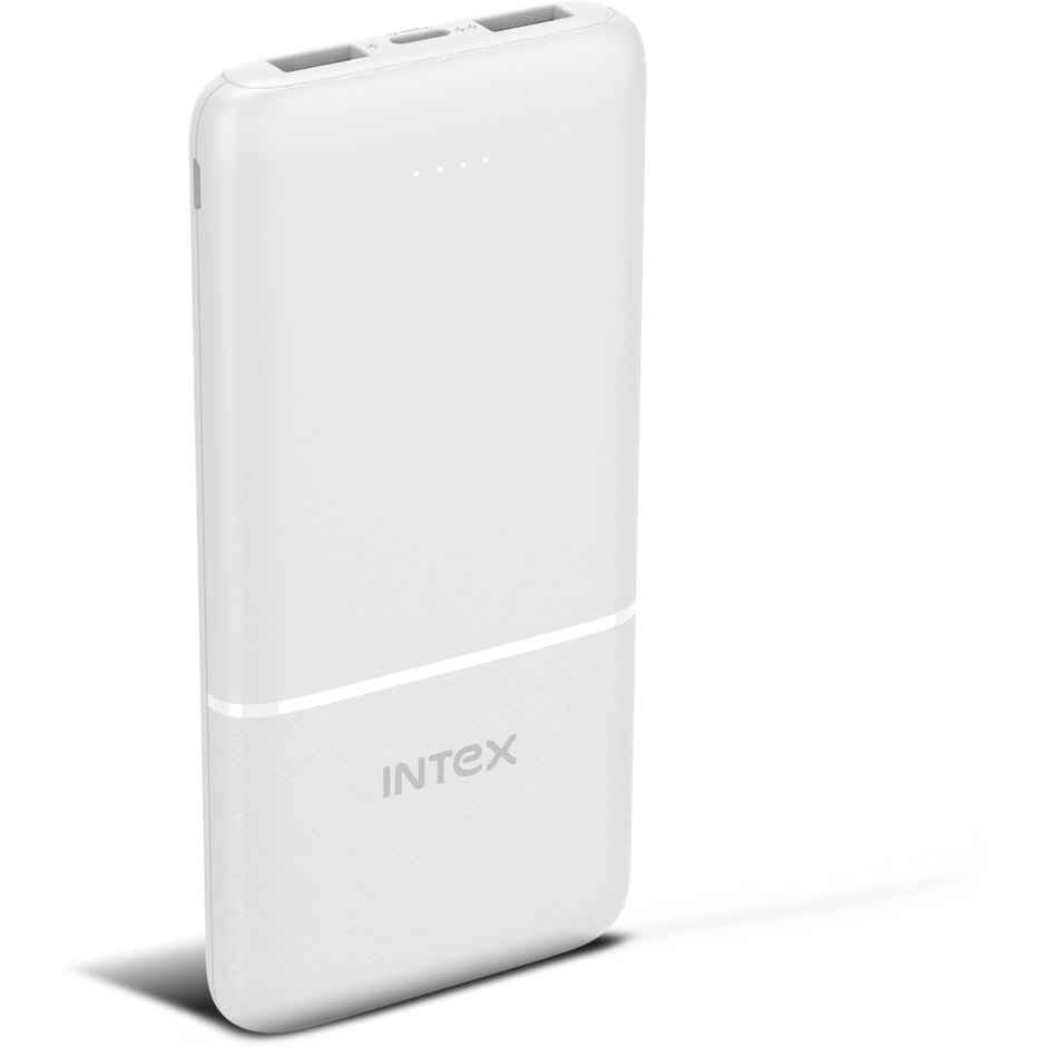 Intex 10K mAh 12W Ultra Poly Power Bank | White