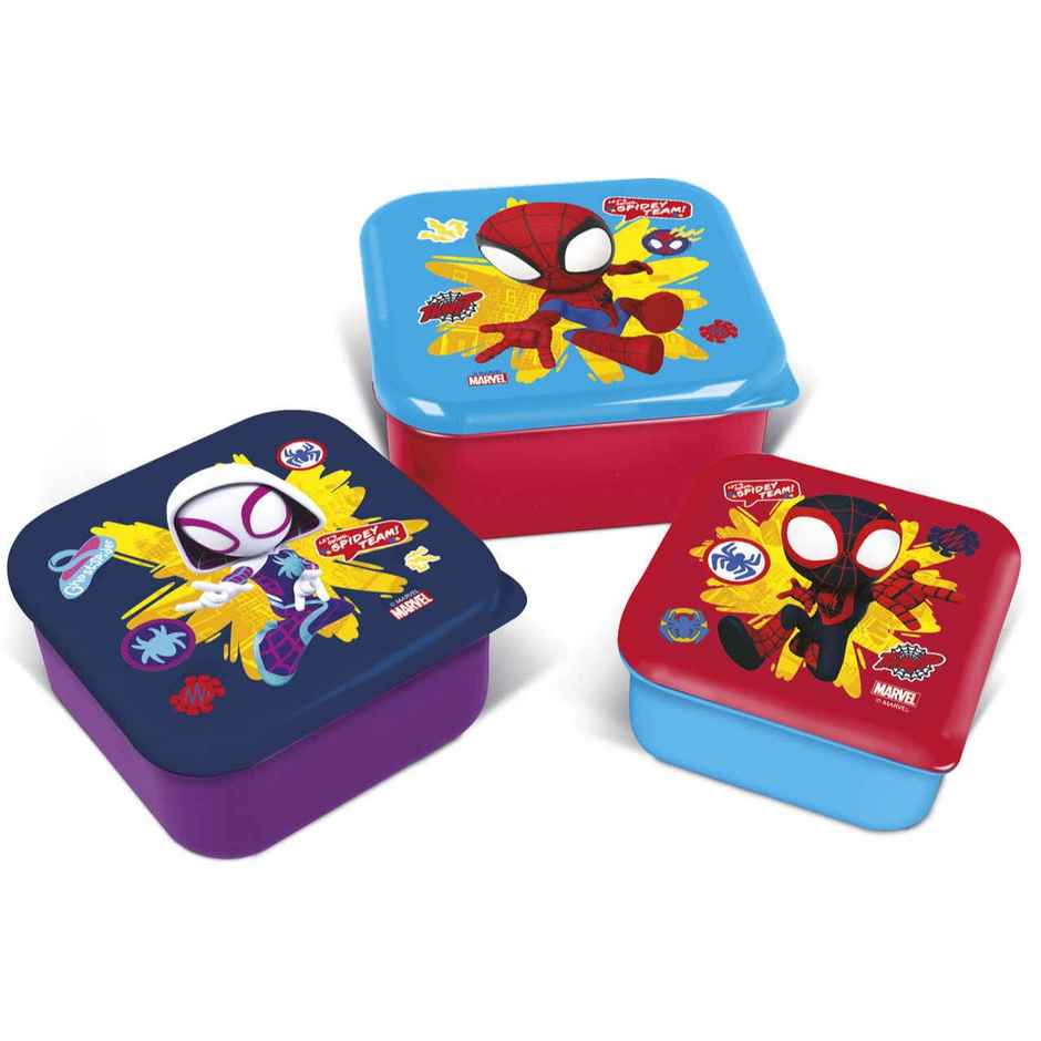 Striders Nesting Snack Boxes Set Spidey & Friends Team