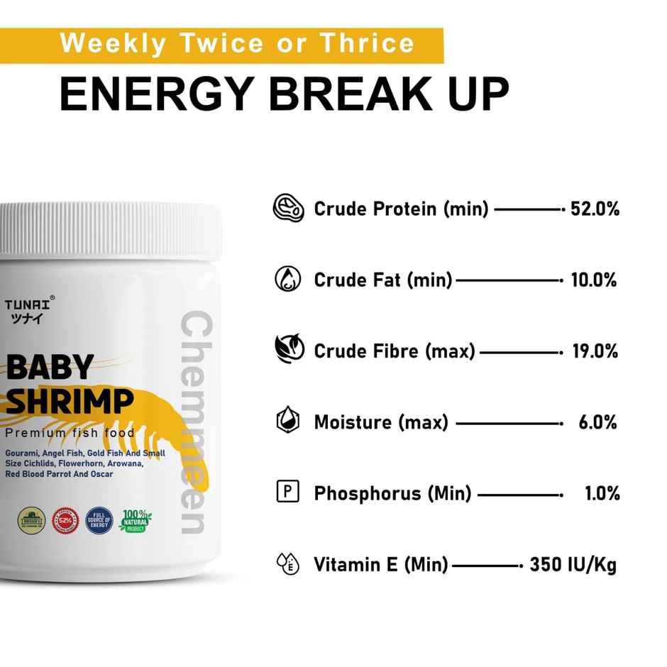 Tunai Sun Dried Baby Shrimp For Fish