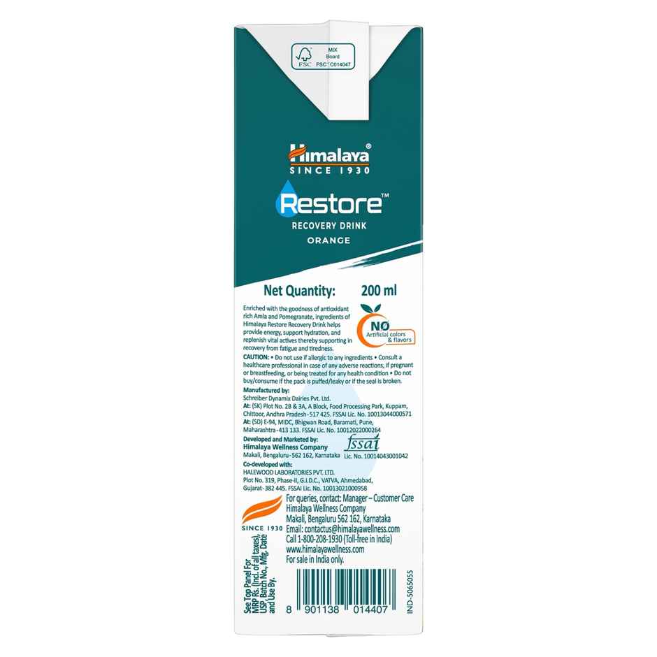 Himalaya Restore Recovery Drink | Orange Flavor