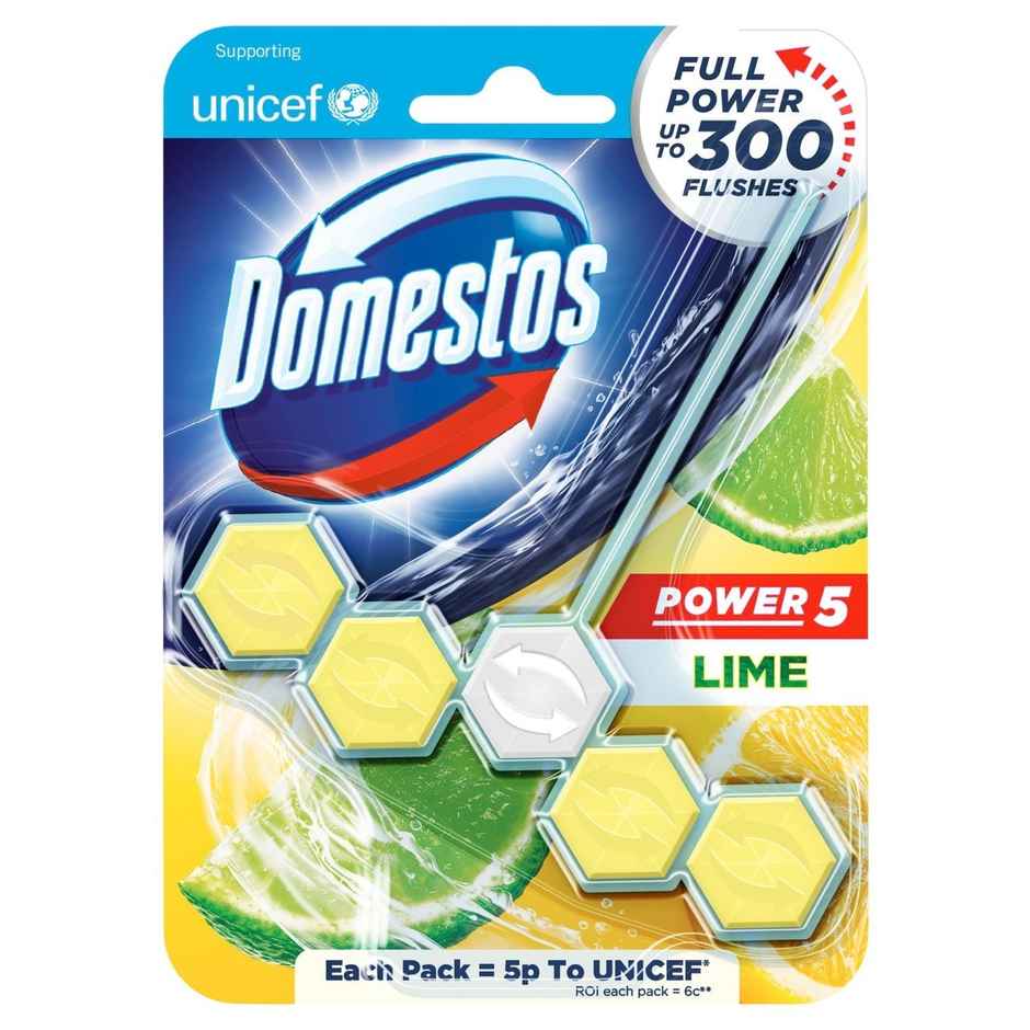 Domestos Lime Power 5 Toilet Block