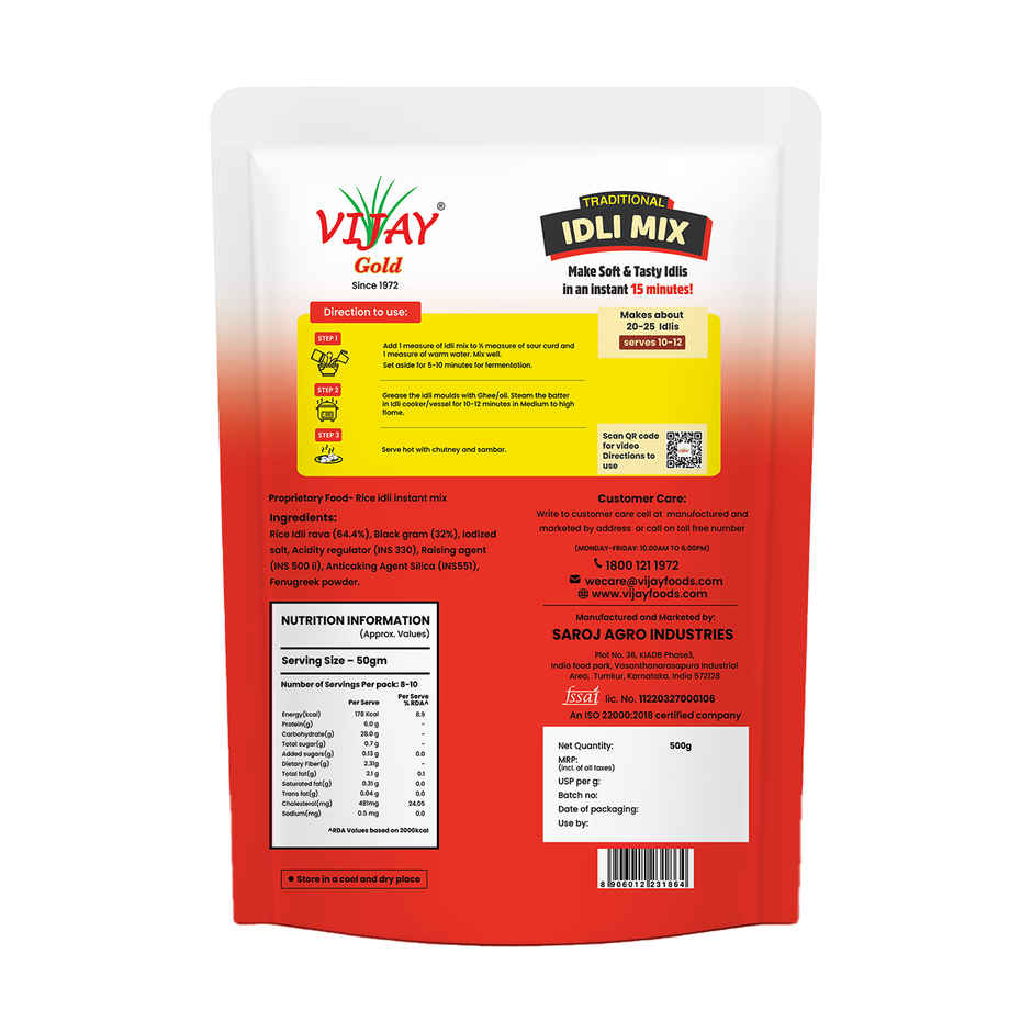 Vijay Gold Idli mix
