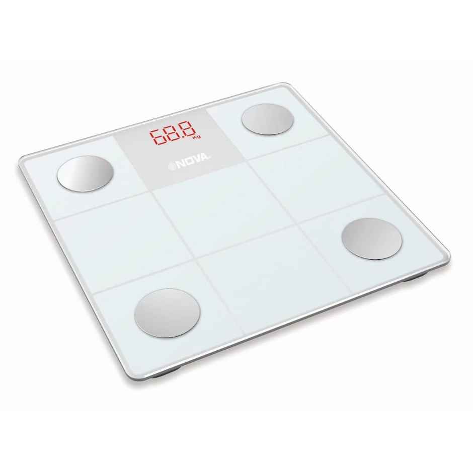 Nova BGS 1278 Glass Bluetooth Body Fat Scale - 150Kg