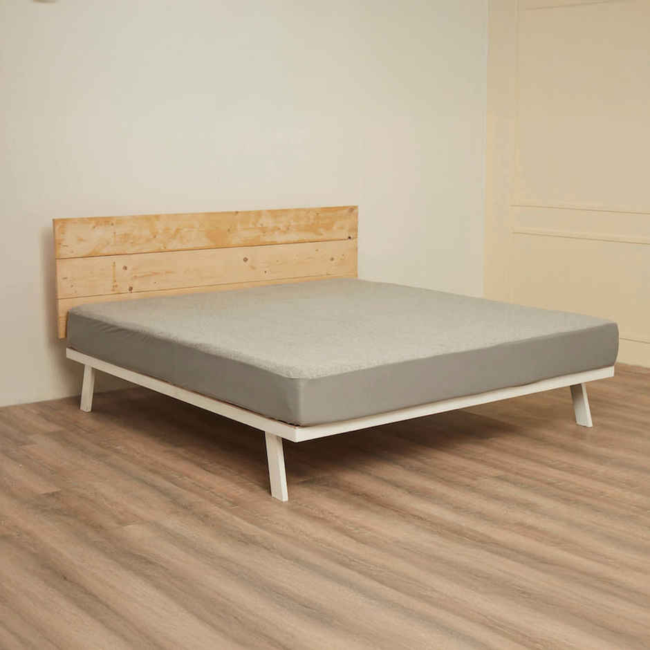 Wakefit Water Proof Terry Cotton Mattress Protector | Grey | Machine Washable | Super Soft 78x36 Inch