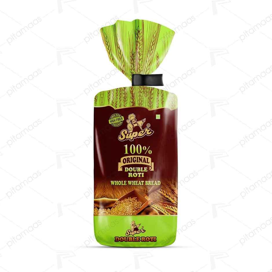 Super Bread Pure Whole Wheat Bread | Double Roti