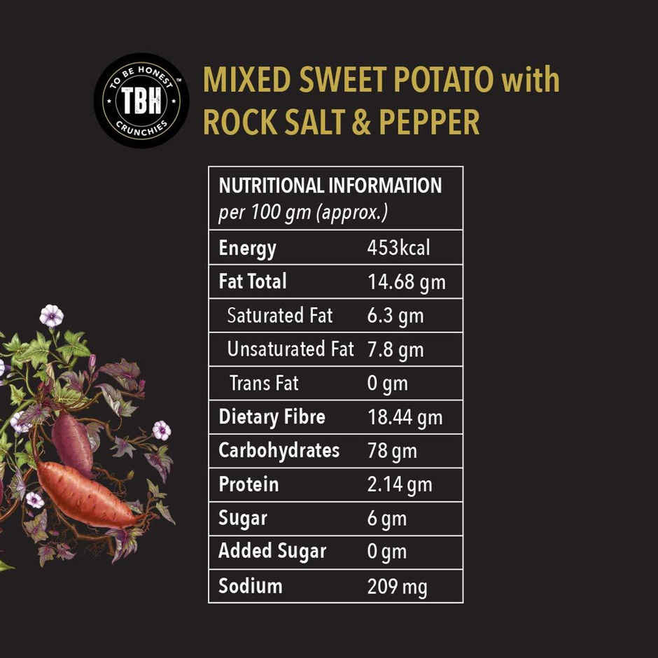 To Be Honest Mixed Sweet Potato With Rock Salt & Pepper