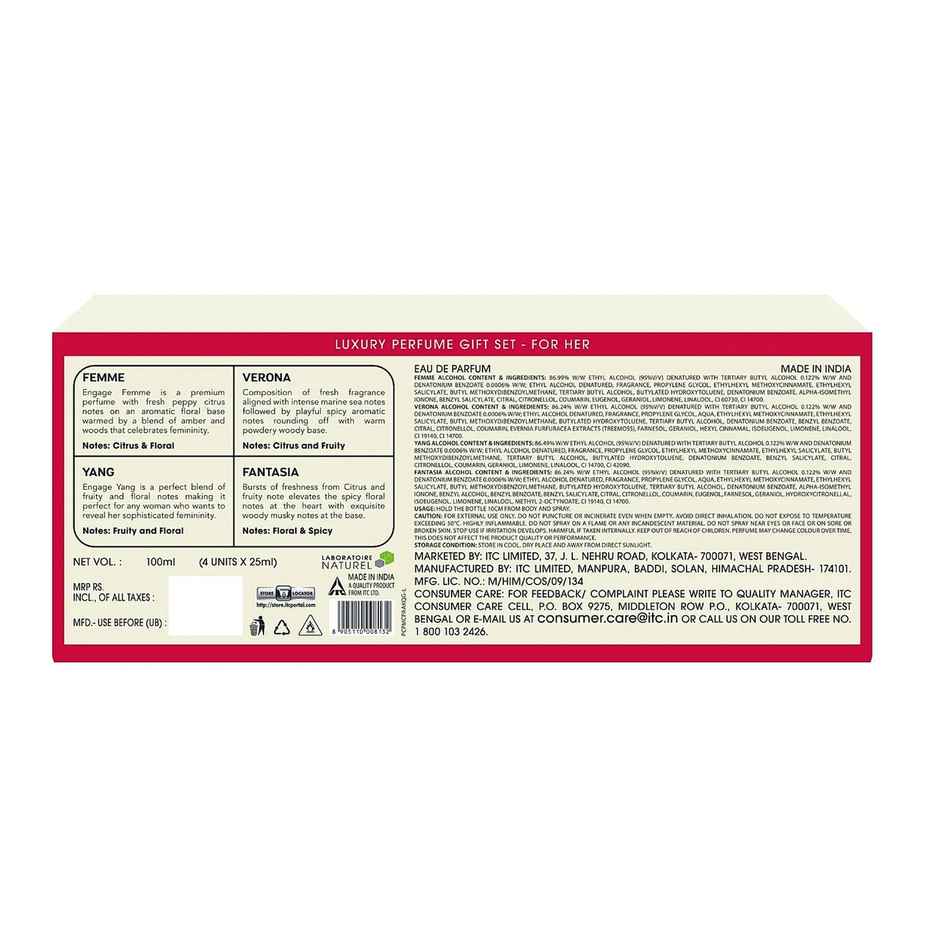 Engage Luxury Perfume Gift Set for Women | Travel Sized | Assorted Pack