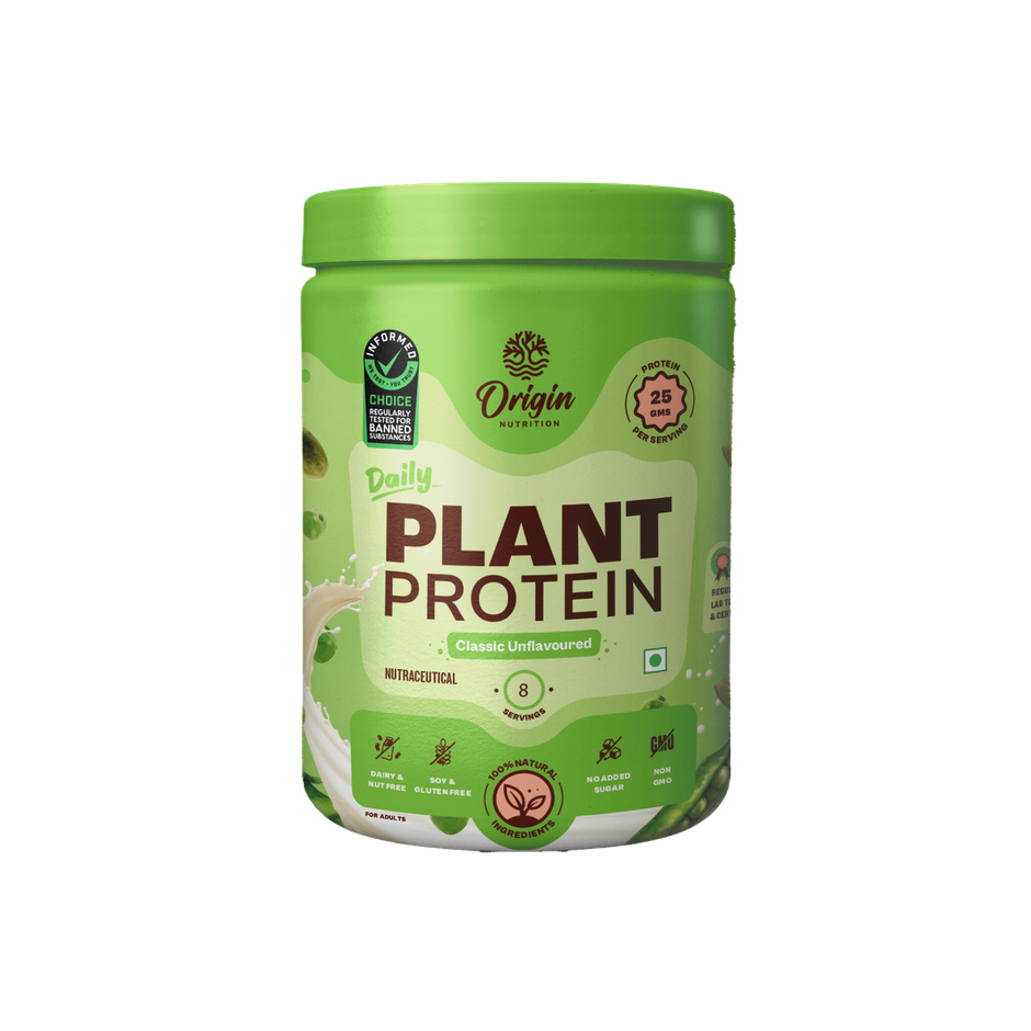 Origin Nutrition Daily Plant Protein Unflavoured- 8 Servings