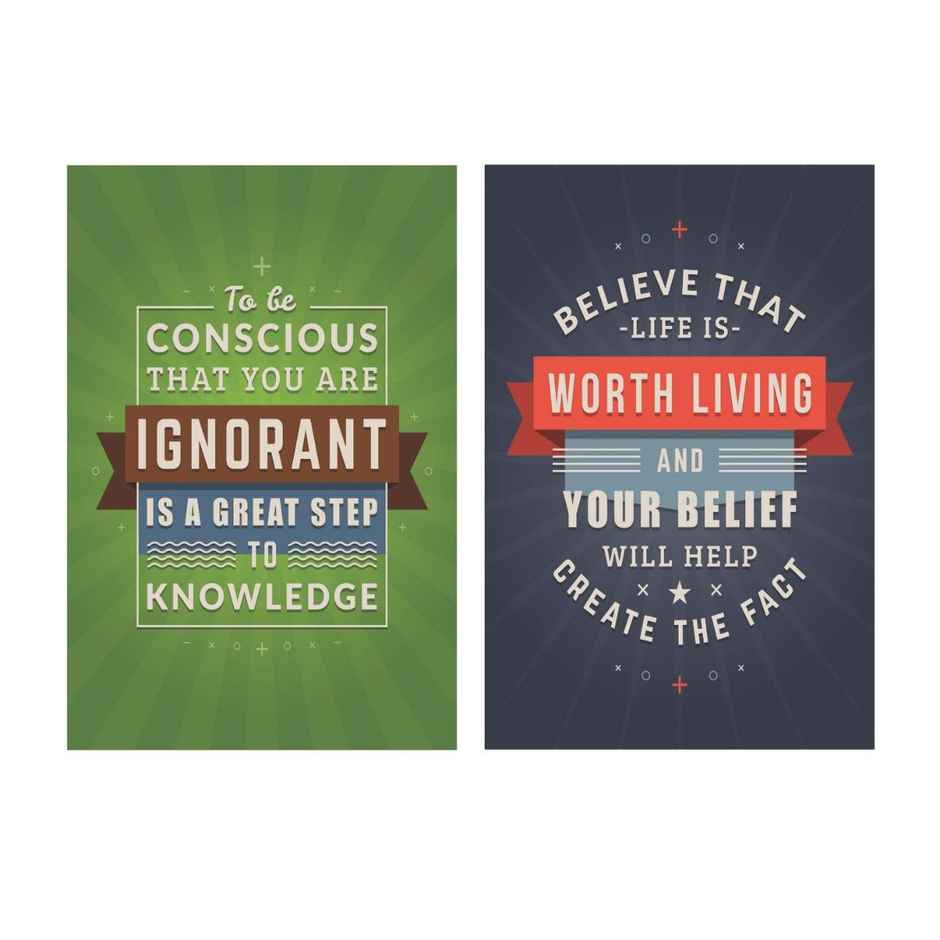 Paper Plane Design Wall Posters For Office Decor | Set of 10 | Size | 12 Inch x 18 Inch | D78