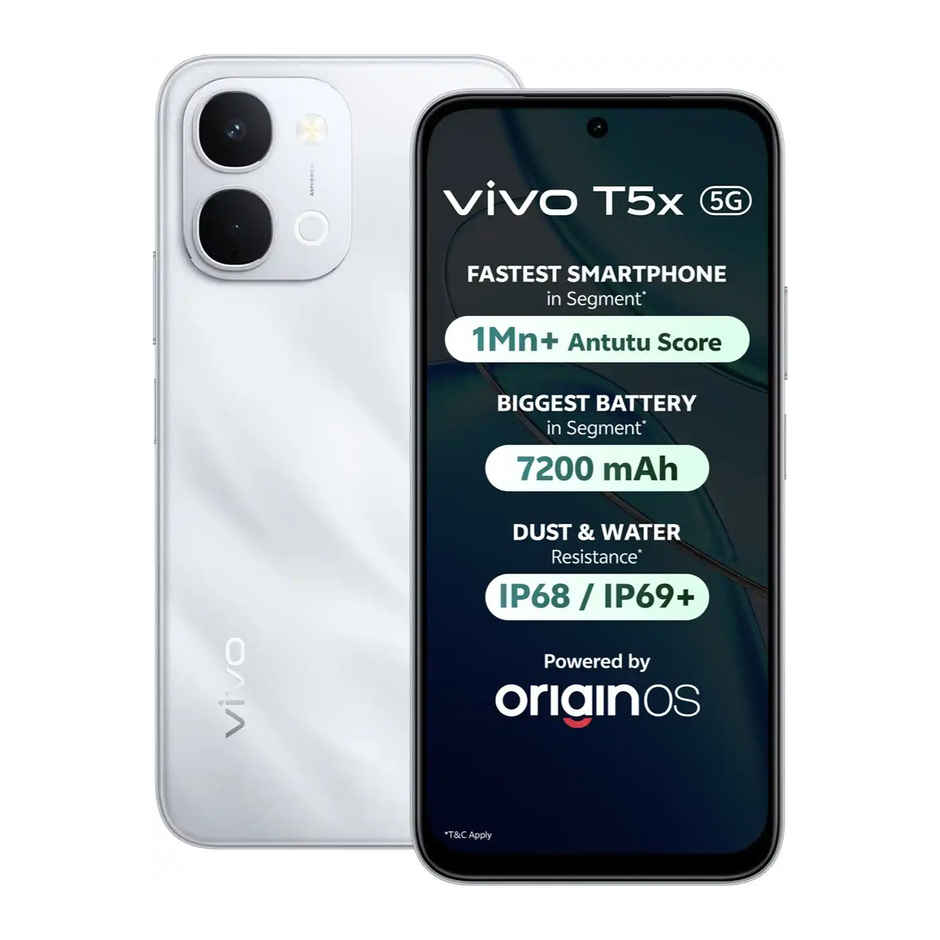 Vivo T5X 6GB RAM, 128GB Staorage | Star Silver