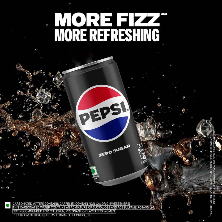 Pepsi Zero Sugar Soft Drink Can | Carbonated Beverage Combo