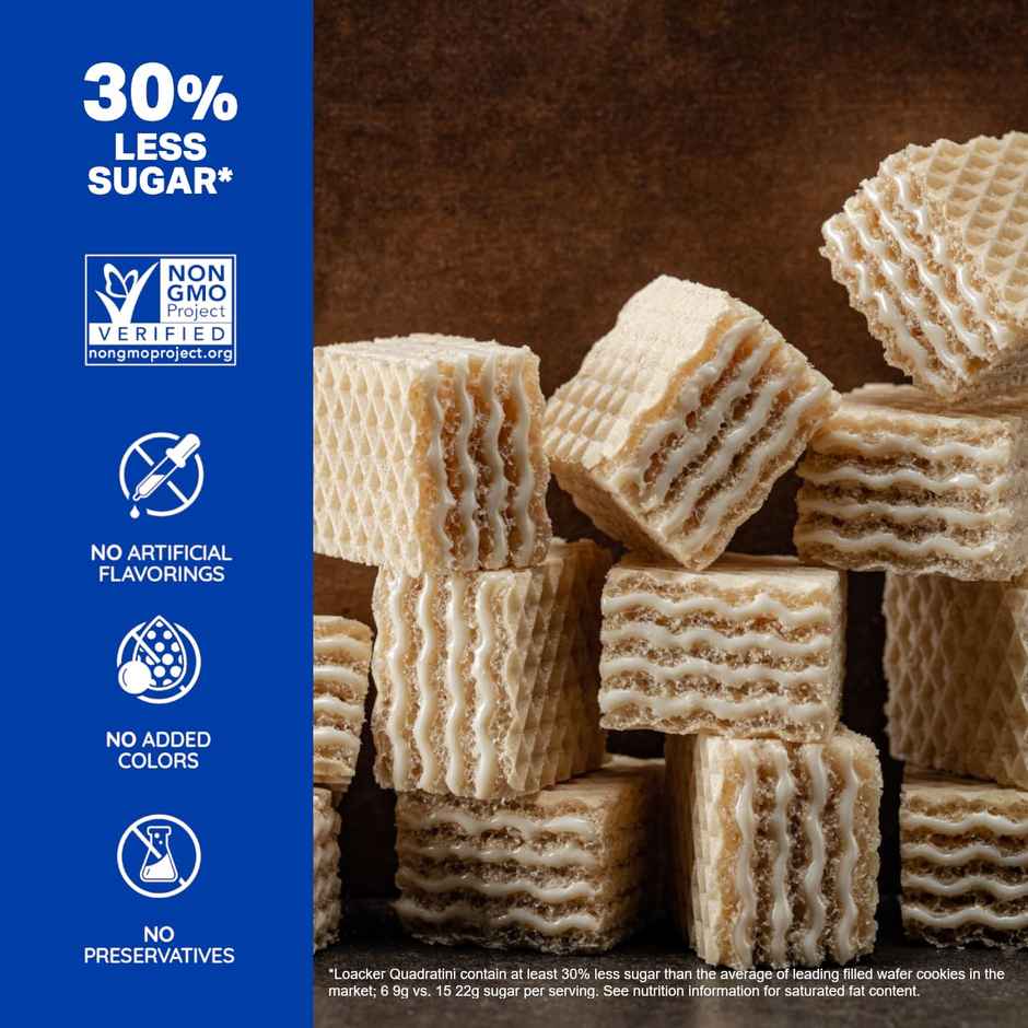 Loacker Quadratini Coconut Cookies 