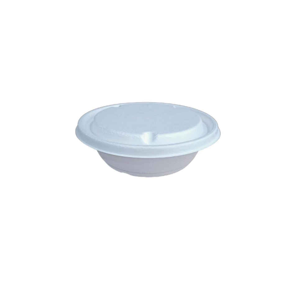 Naturepac Baggase Take - Away Disposable Round Container with Lid - 300 ml
