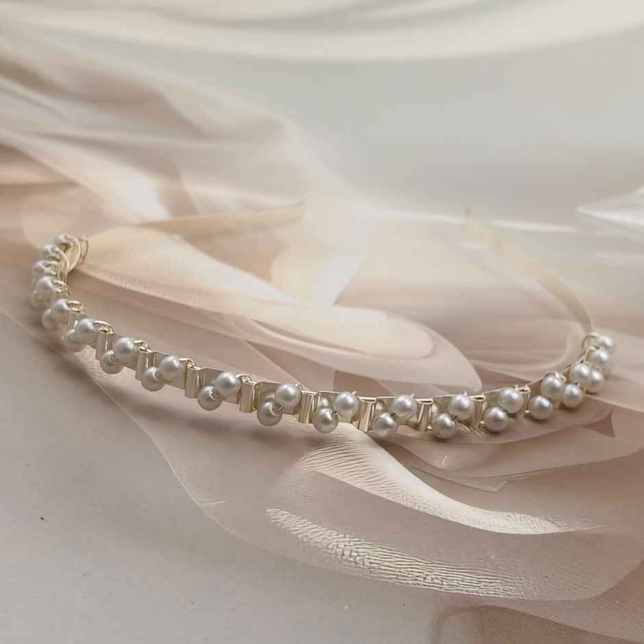 The Opal Factory Hair Accessories | Pearl Floral Headband