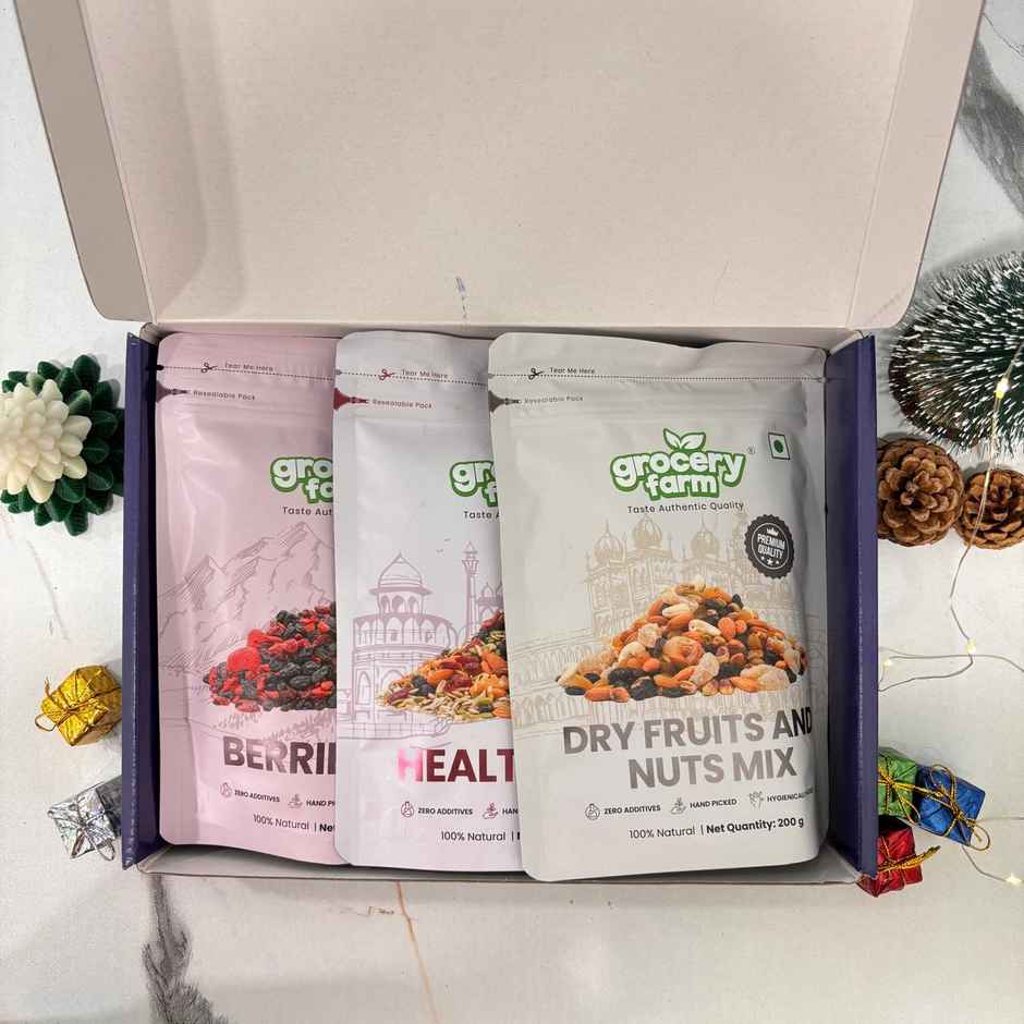 Grocery Farm Mix Of Celebration Of Premium Dry Fruits Gift Box