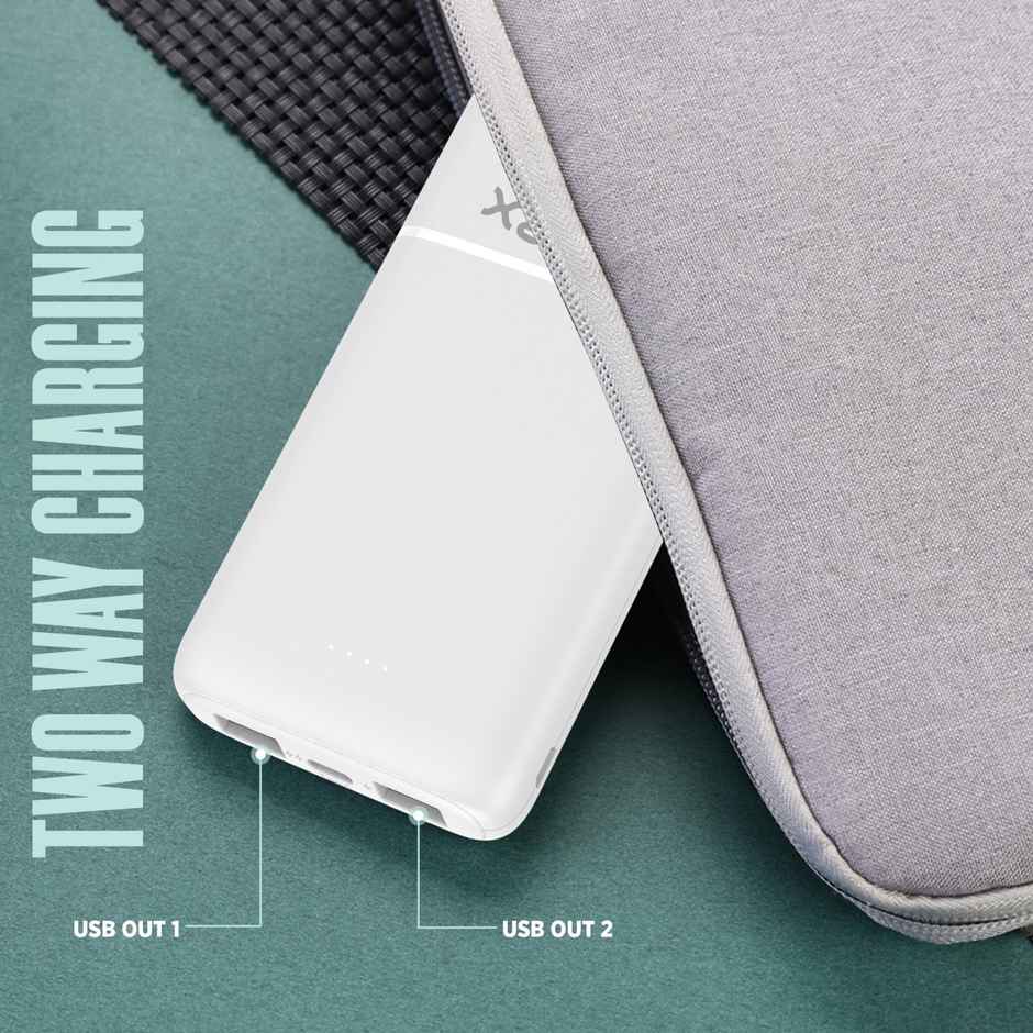 Intex 10K mAh 12W Ultra Poly Power Bank | White