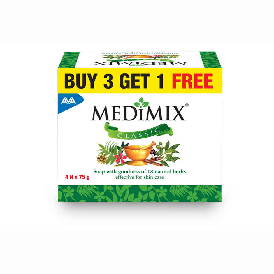 Medimix Classic Ayurvedic Traditionally Made Soap with 18 Herbs