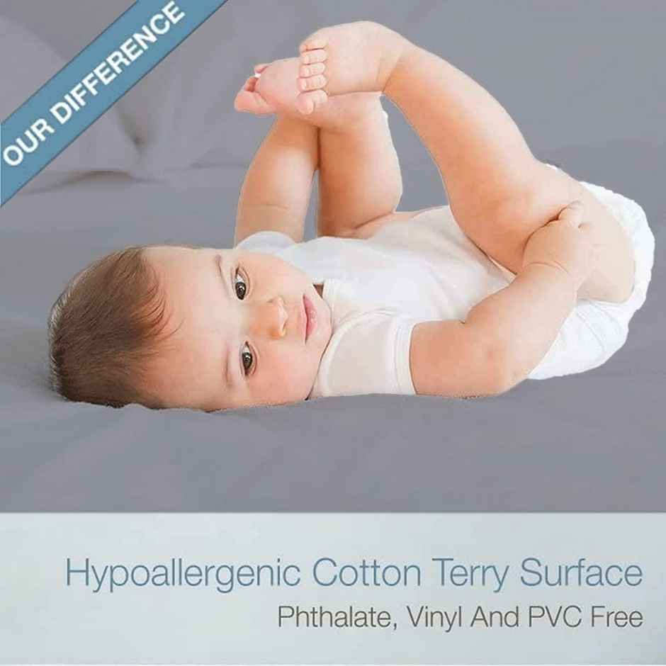 Lifelong Saferest Mattress Protector Waterproof Bed Protector 72 in X 78 in- King - Grey