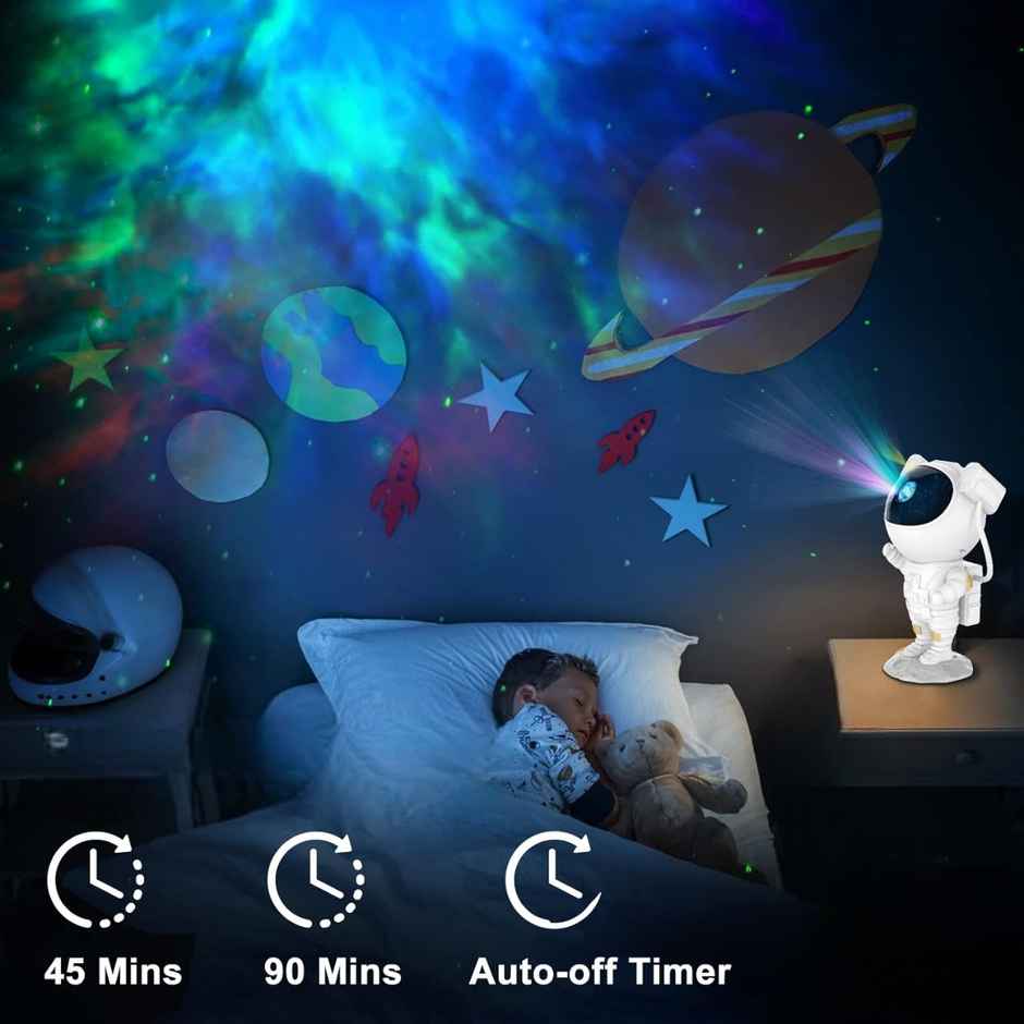 Desidiya Astronaut Galaxy Projector Kids Astronaut Nebula Night Light, for Gifts,Baby Adults Bedroom, Gaming Room, Home and Party(Audio Not Available)