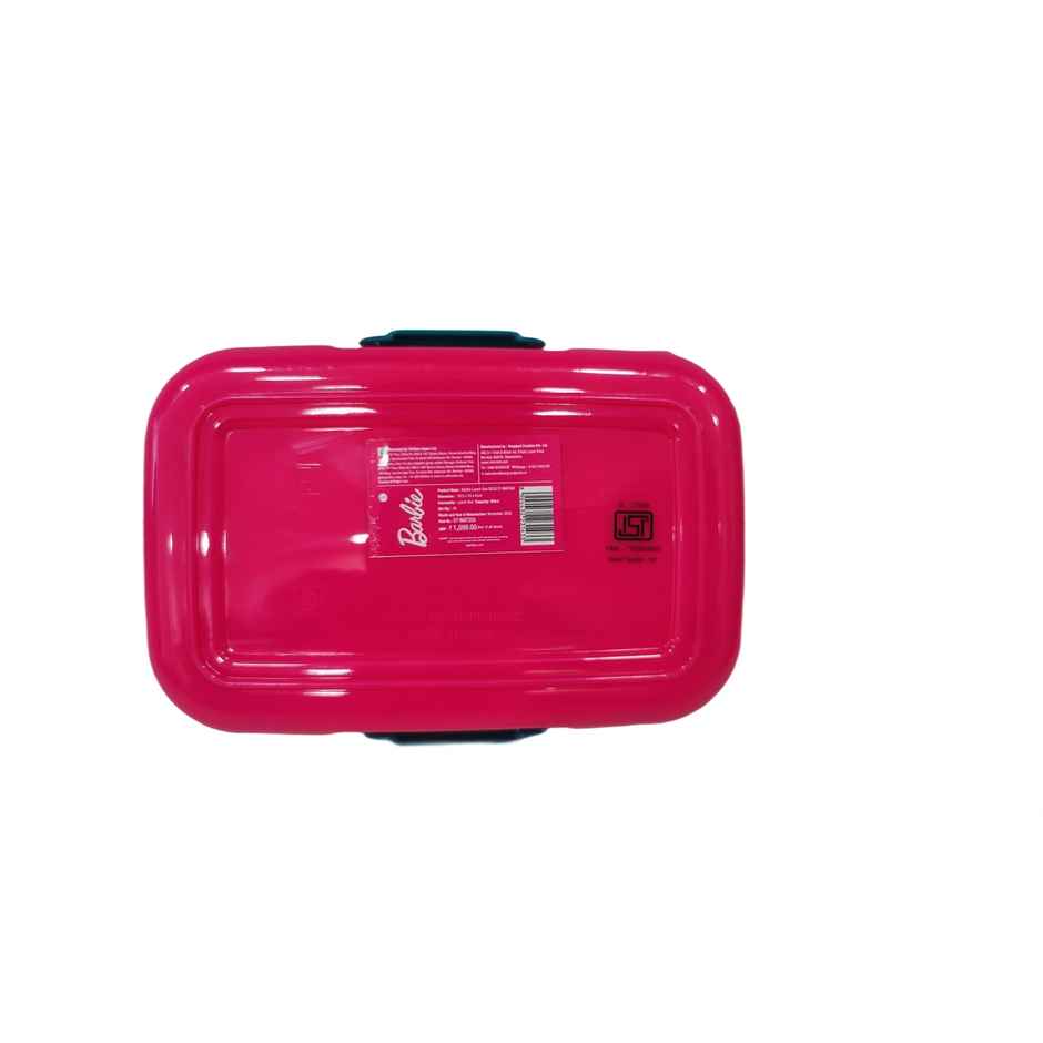 Striders Barbie Double Compartment Lunch Box With Cutlerys Multicolor | 460 ml