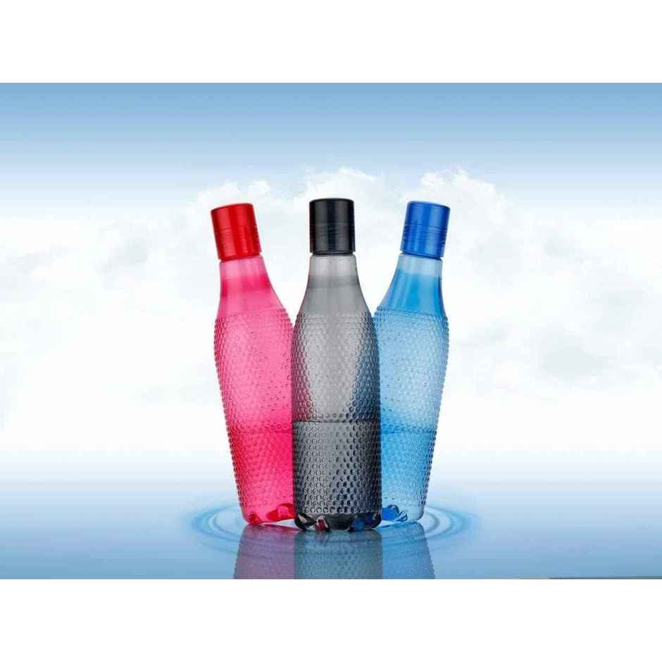 2Mech Plastic Stylish Bubble Design Water Bottle | Multicolour | 1 L