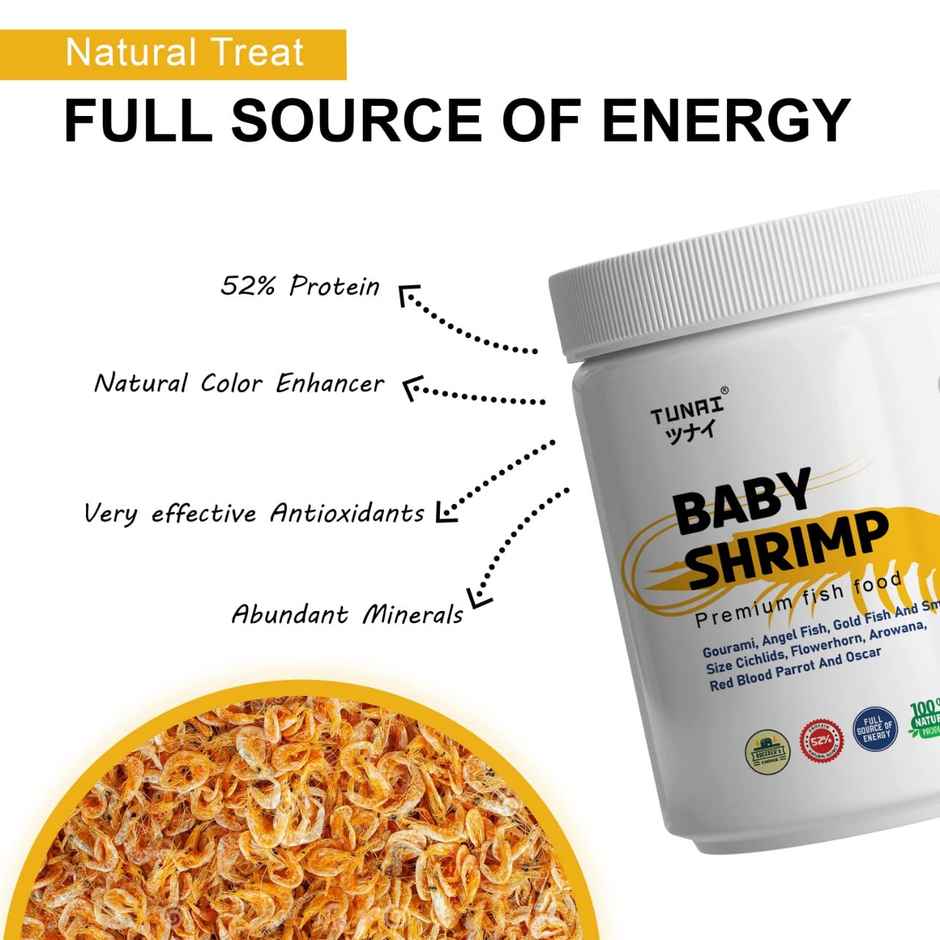 Tunai Sun Dried Baby Shrimp For Fish