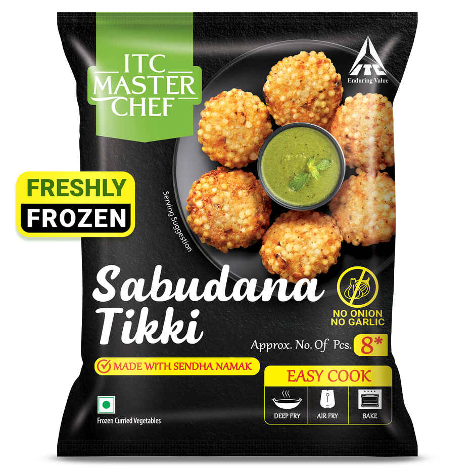 ITC Master Chef Sabudana Tikki | No Onion | No Garlic | 8 pieces
