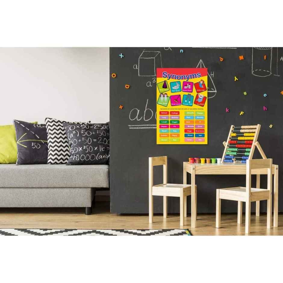 Paper Plane Design Kids Early Learning Educational Poster | Size 12 x 18 Inch | D6