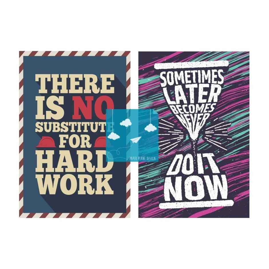 Paper Plane Design Wall Posters For Office Decor | Set of 10 | Size | 12 Inch x 18 Inch | D75