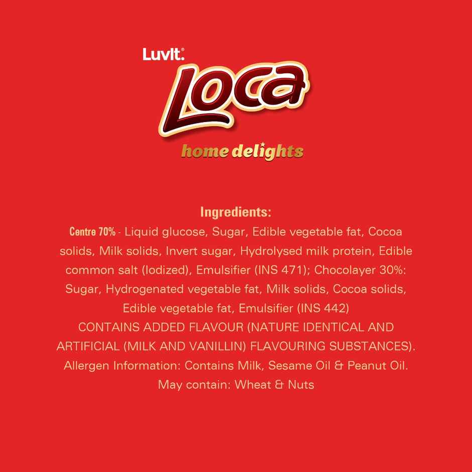 Luvit Loca Home Delights Choco Caramel Bar
