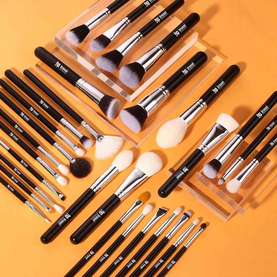 Bronson Porfessional 30 Pcs Brush Set for Face & Eye Luxury Makeup Tool Soft Bristles