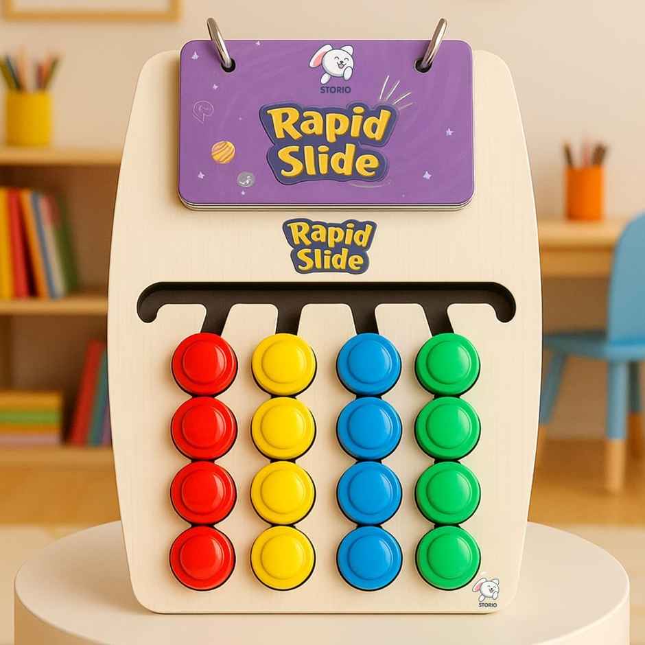 Storio Rapid Slide Montessori Puzzle | Color & Shape Matching Toy