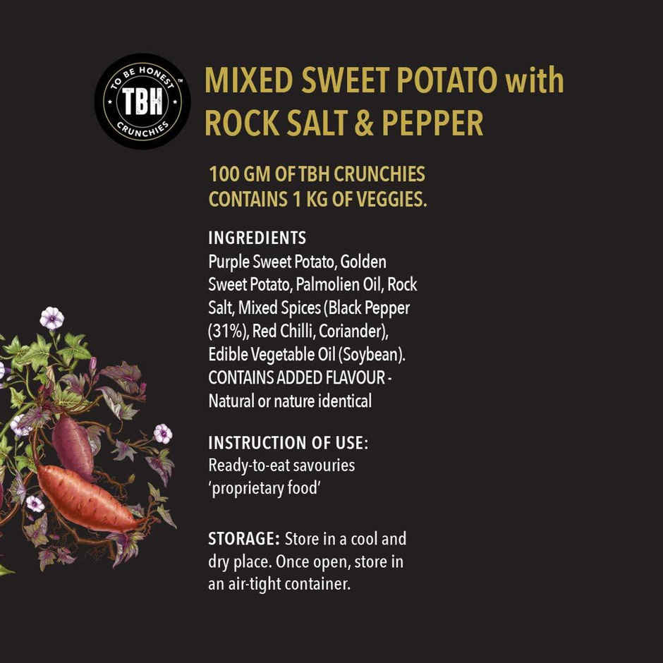 To Be Honest Mixed Sweet Potato With Rock Salt & Pepper