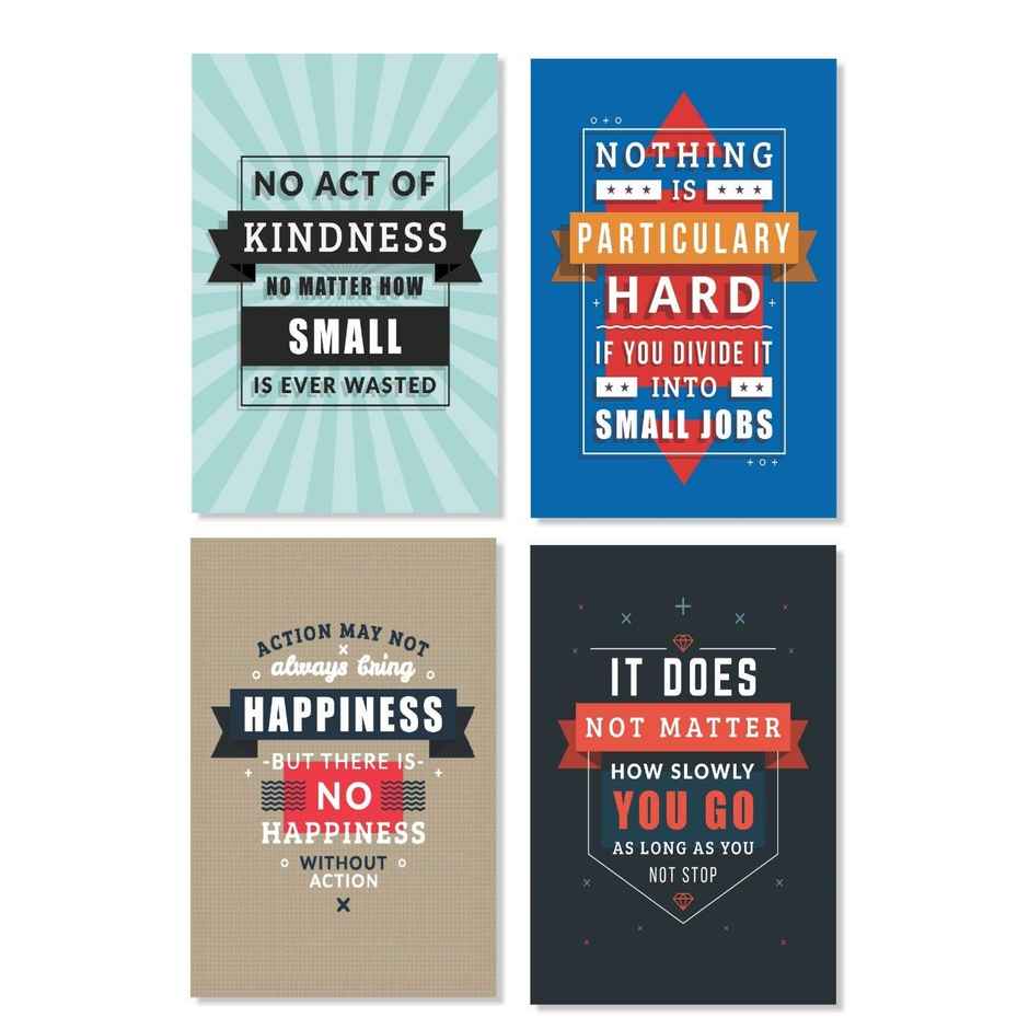 Paper Plane Design Wall Posters For Office Decor | Set of 10 | Size | 12 Inch x 18 Inch | D78