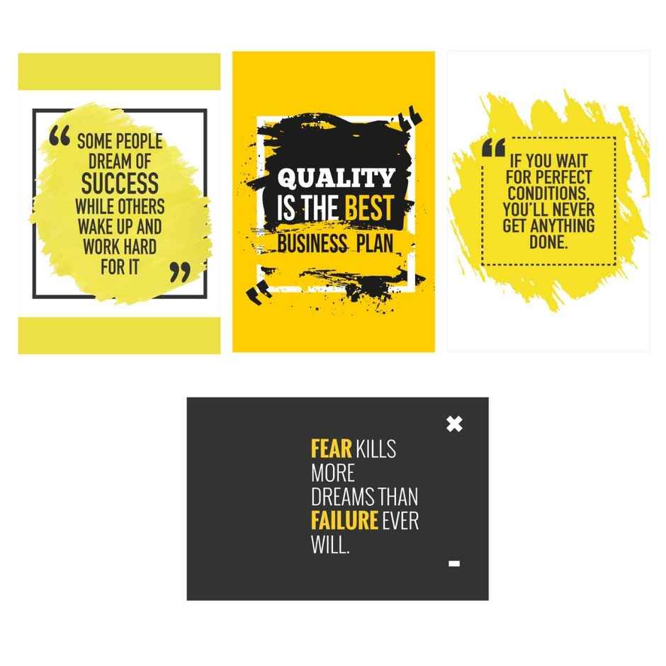 Paper Plane Design Wall Posters For Office Decor | Set of 10 | Size | 12 Inch x 18 Inch | D71