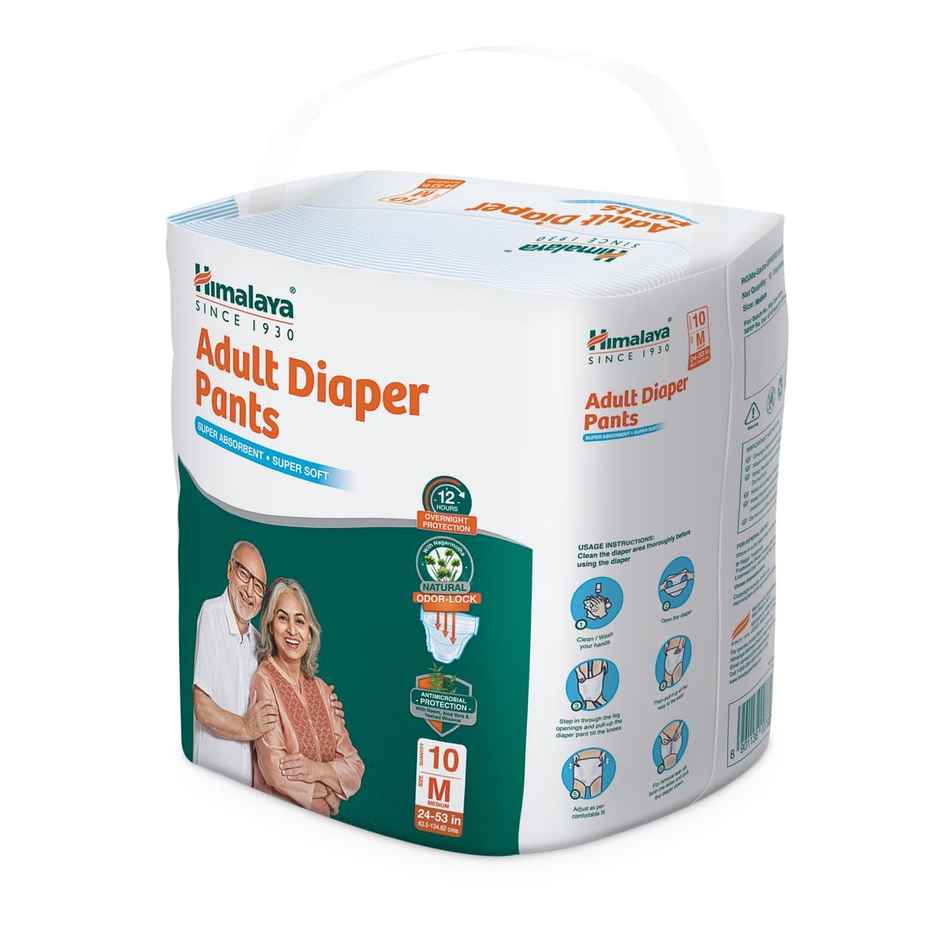 Himalaya Adult Diapers Pants Medium 10'S (M) Indi