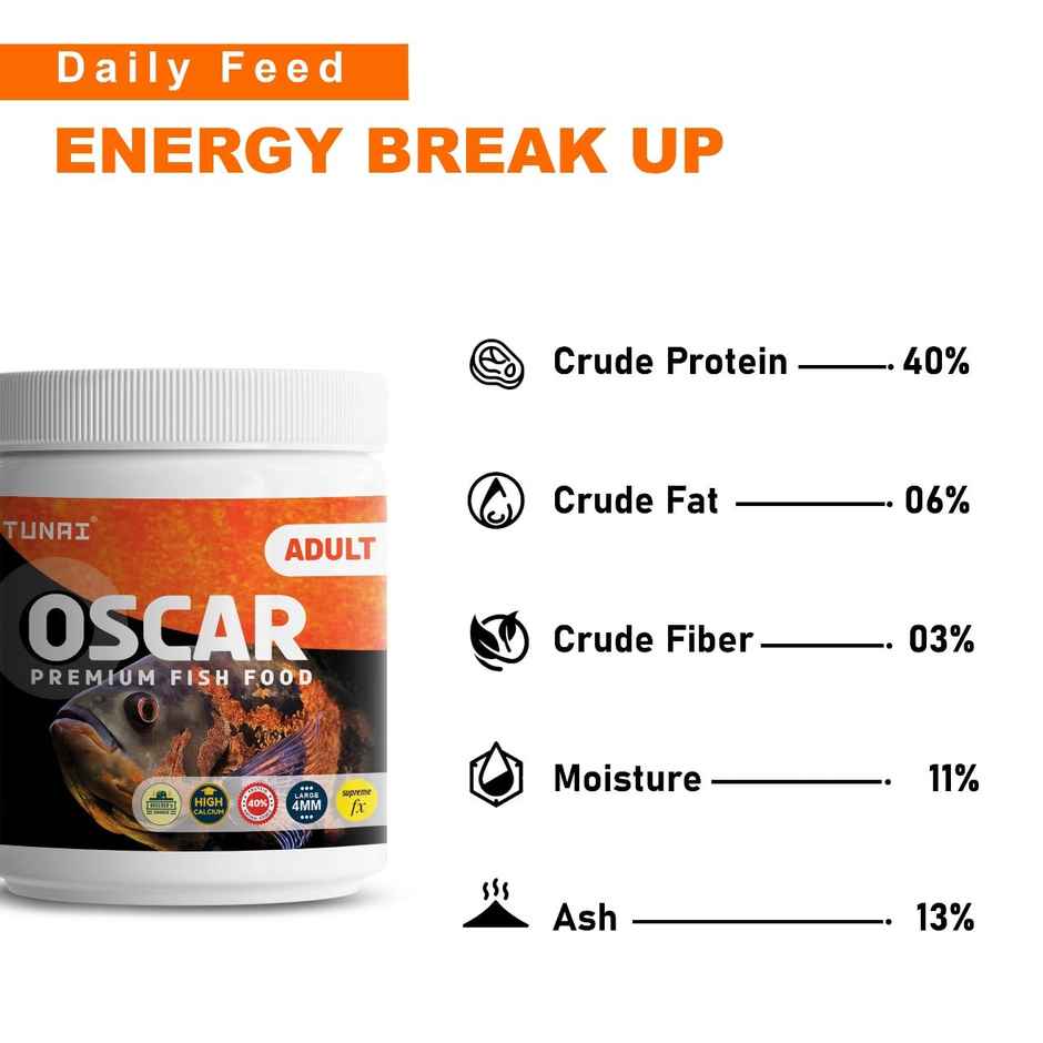 Tunai Supreme Fx Oscar Fish Food 4Mm