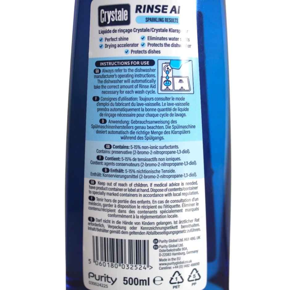 Crystale-International Dishwasher Rinse Aid Regular