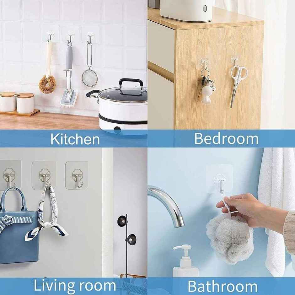 Daluci Strong Adhesive Hook For Home-Office and Kitchen Use