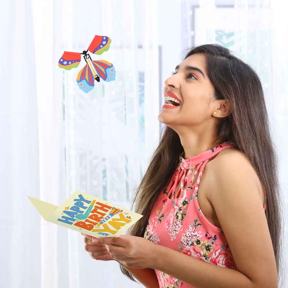 Oye Happy Butterfly Birthday Card