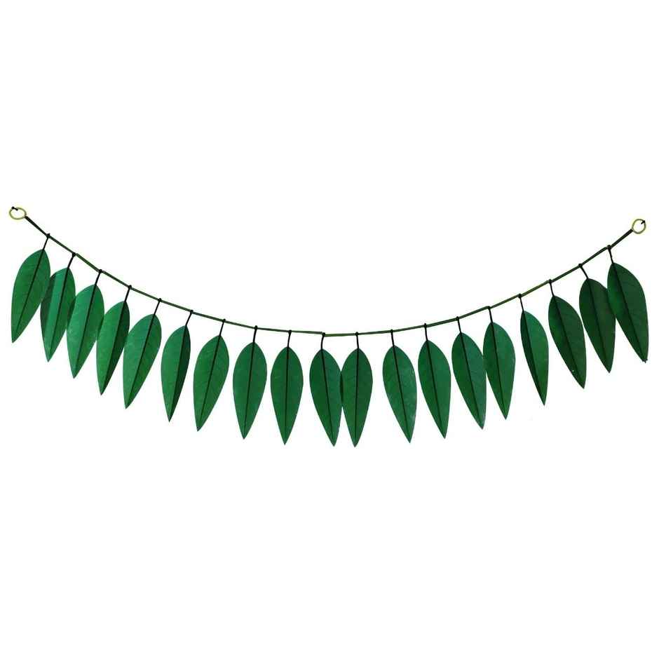 Artificial Mango Leaves Toran For Door | Green | Samsidhi