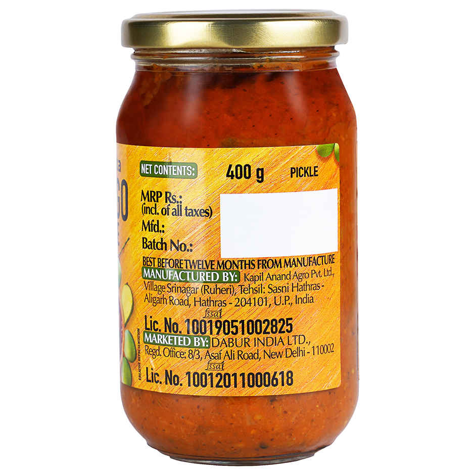 Dabur Hommade Mango Pickle Bottle