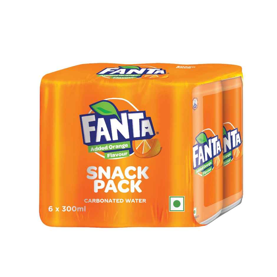 Fanta Orange Flavoured Soft Drink Can | Carbonated Beverage