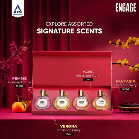 Engage Luxury Perfume Gift Set for Women, Travel Sized, Assorted Pack