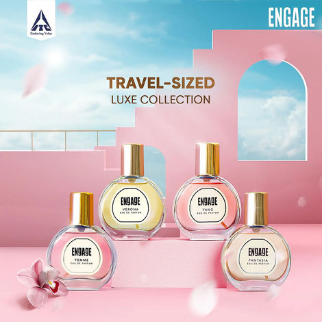 Engage Luxury Perfume Gift Set for Women, Travel Sized, Assorted Pack