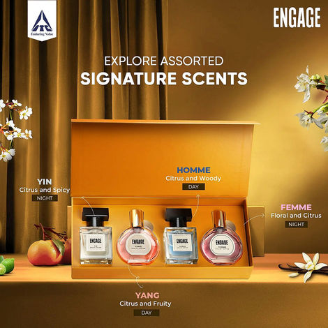 Engage Luxury Perfume Gift Set for Men & Women, Travel Sized, Assorted Pack