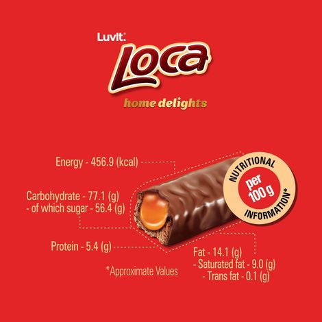 Luvit Loca Home Delights Choco Caramel Bar